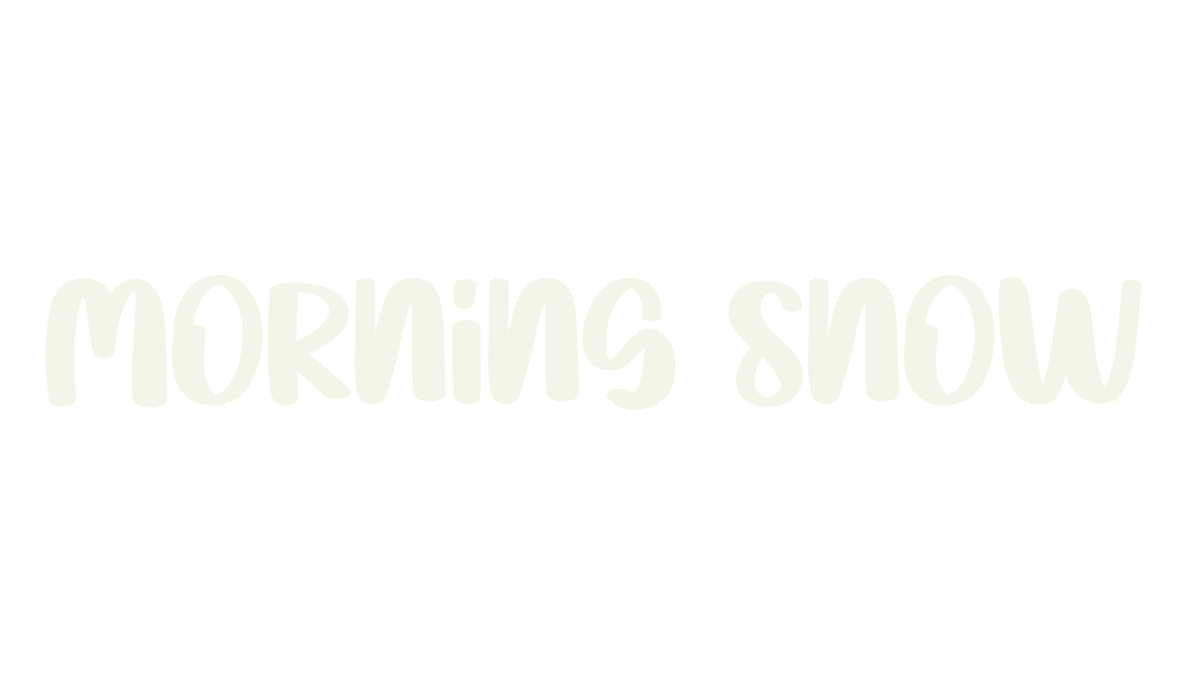 Morning Snow, modern font preview