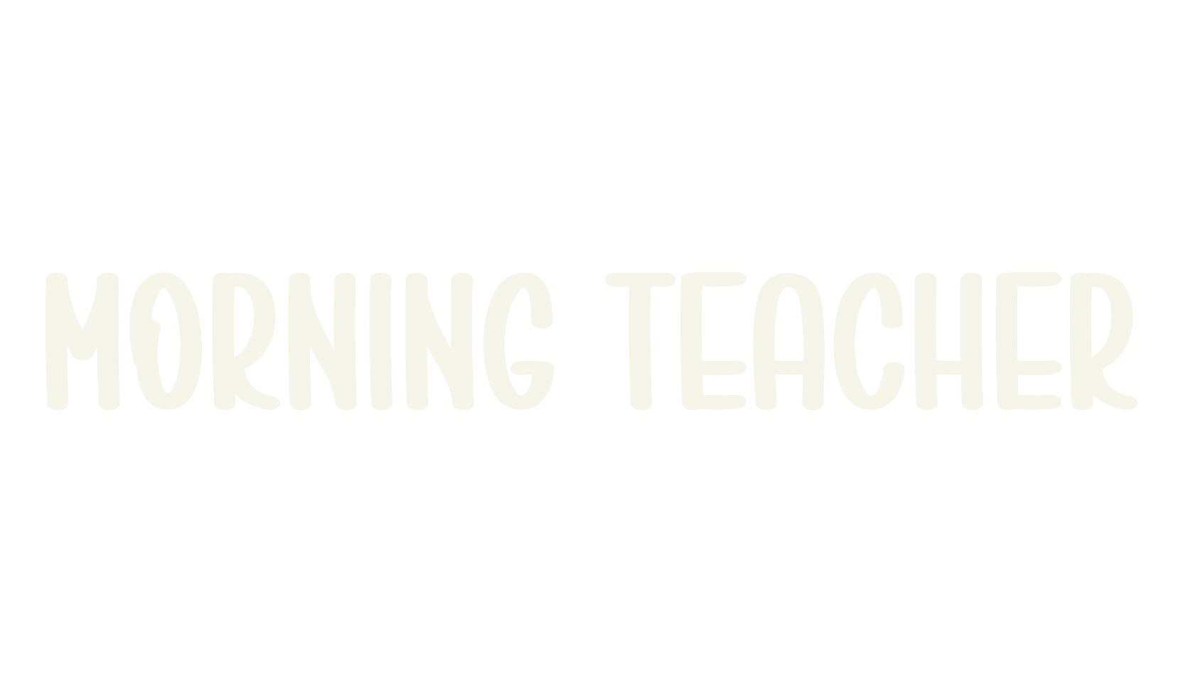 Morning Teacher, fashion script font preview