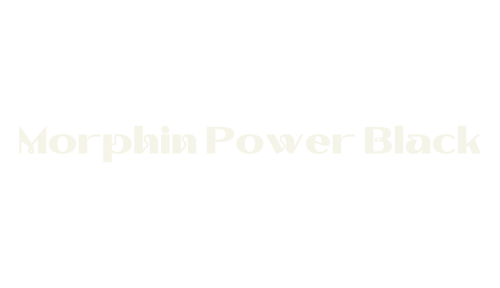 Morphin Power Black, chicano font preview
