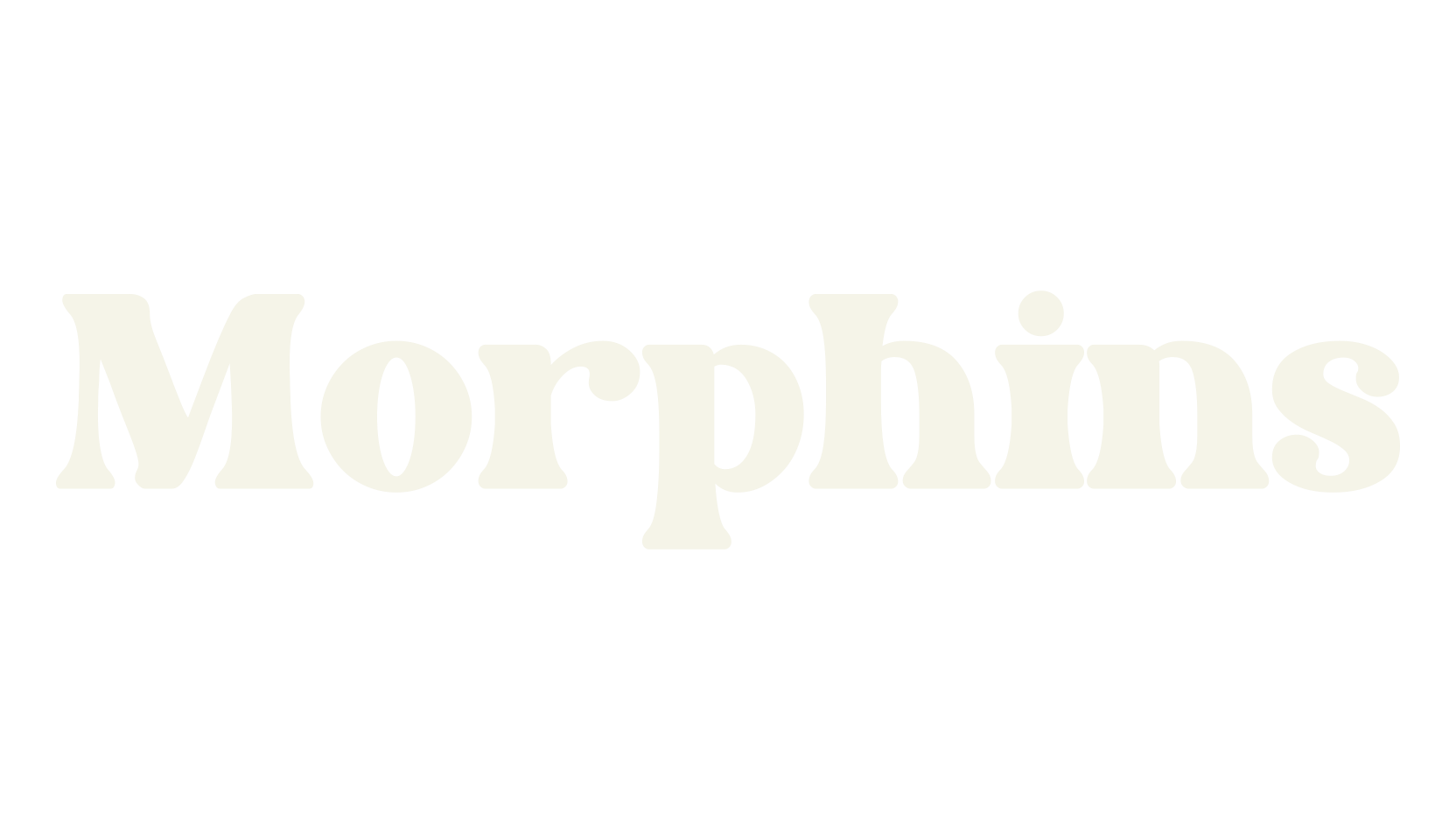Morphins, typography font preview