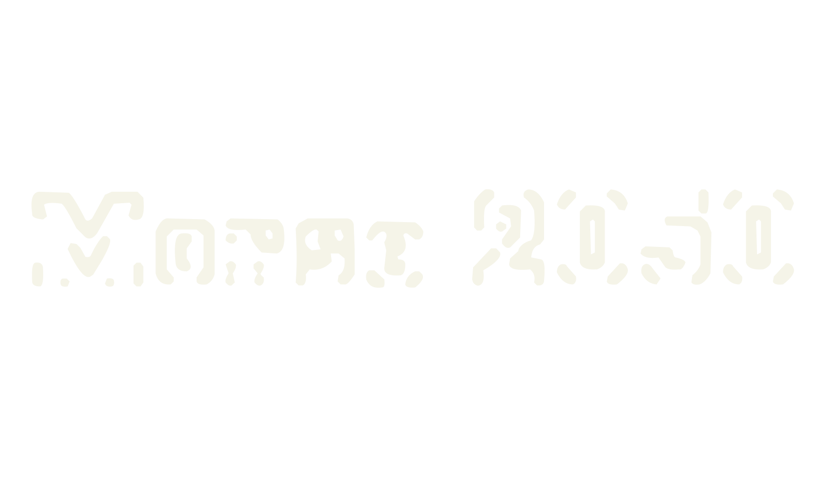 Morse 2050, outline font preview