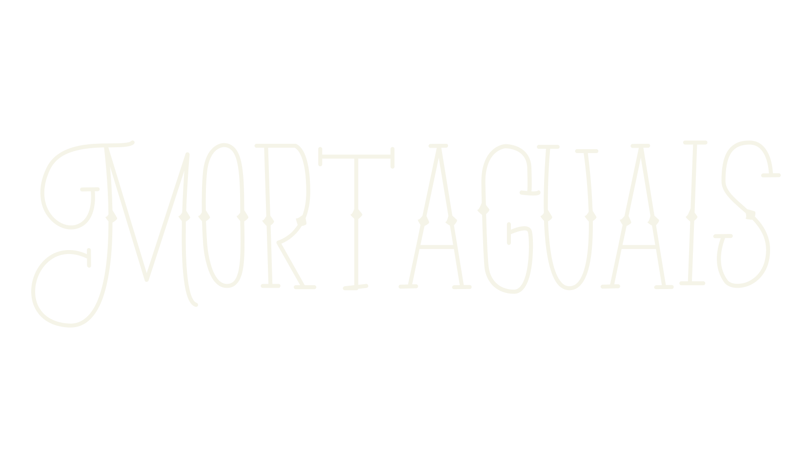 Mortaguais, handwriting font preview
