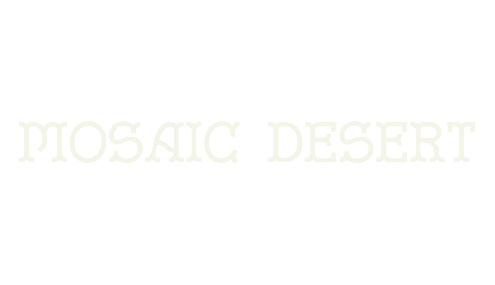 Mosaic Desert, display market font preview