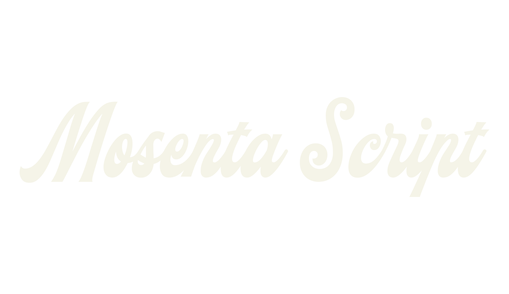 Mosenta Script, fashion script font preview