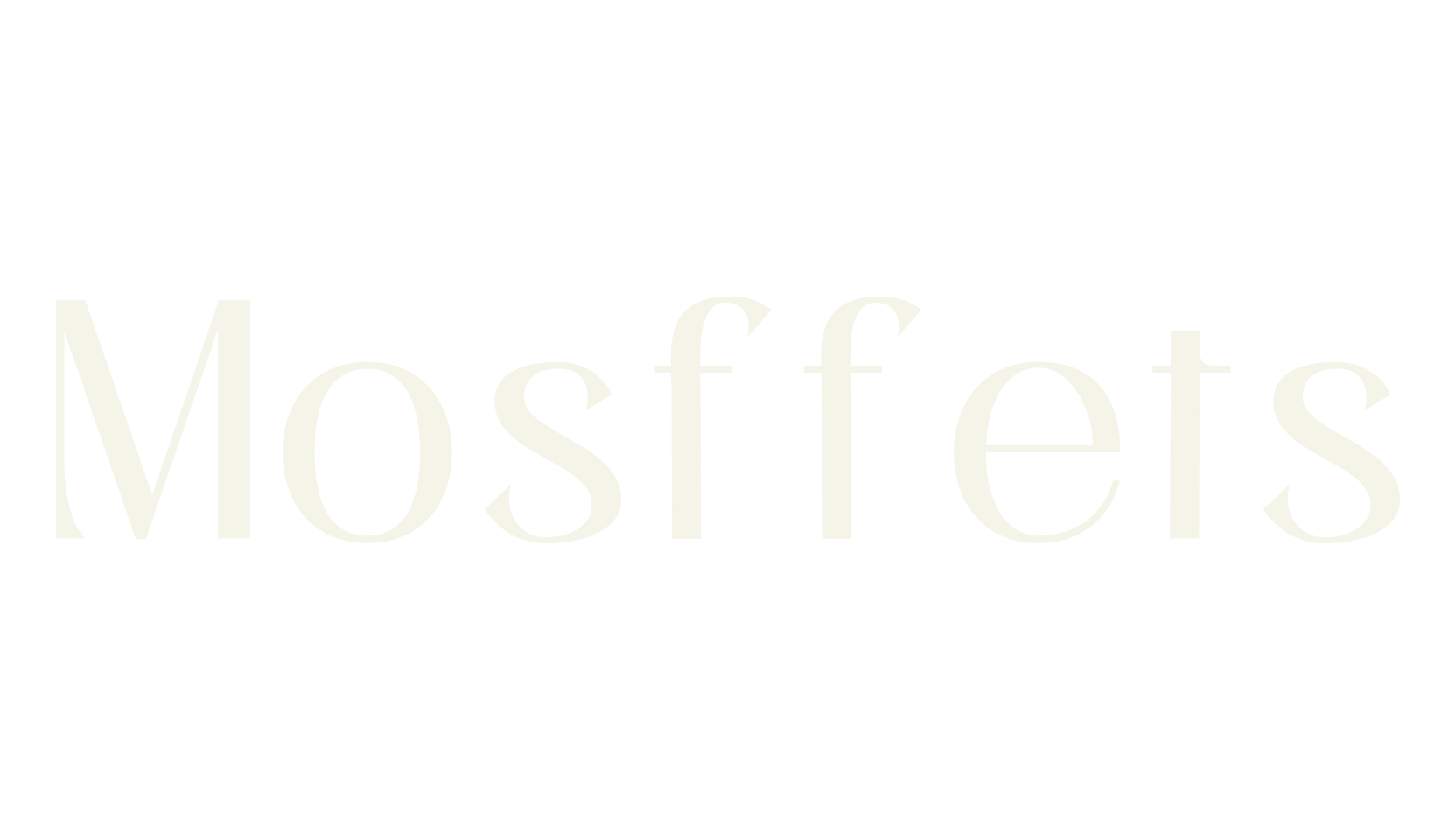 Mosffets, modern font preview