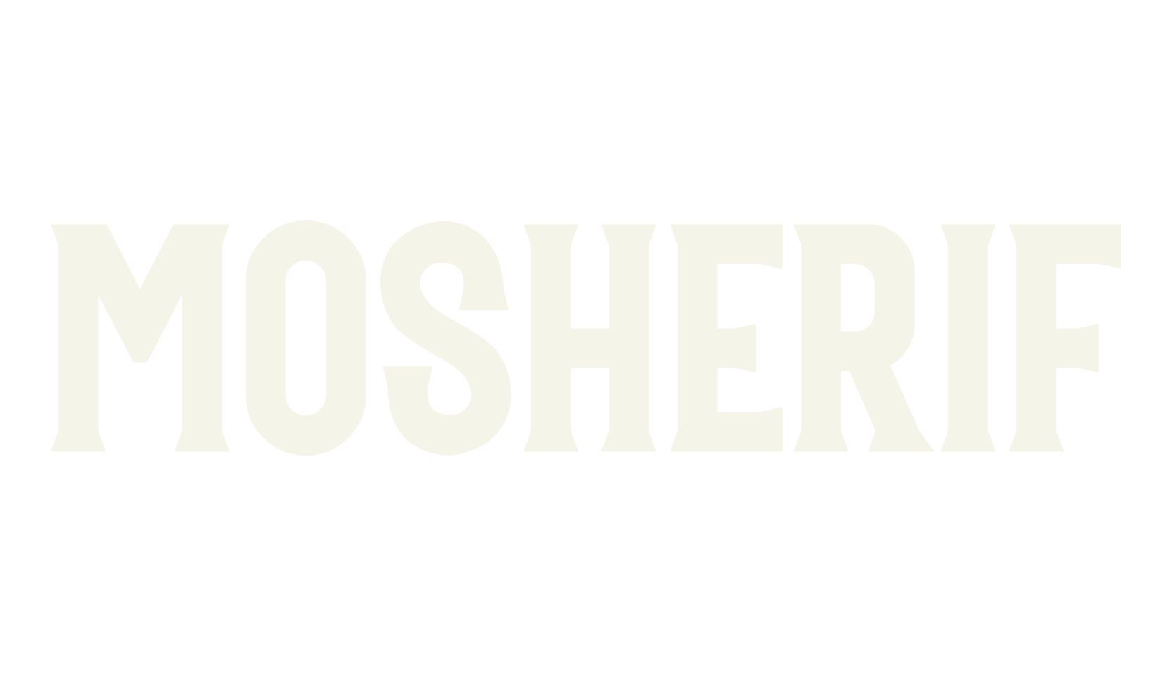 Mosherif, bold font preview