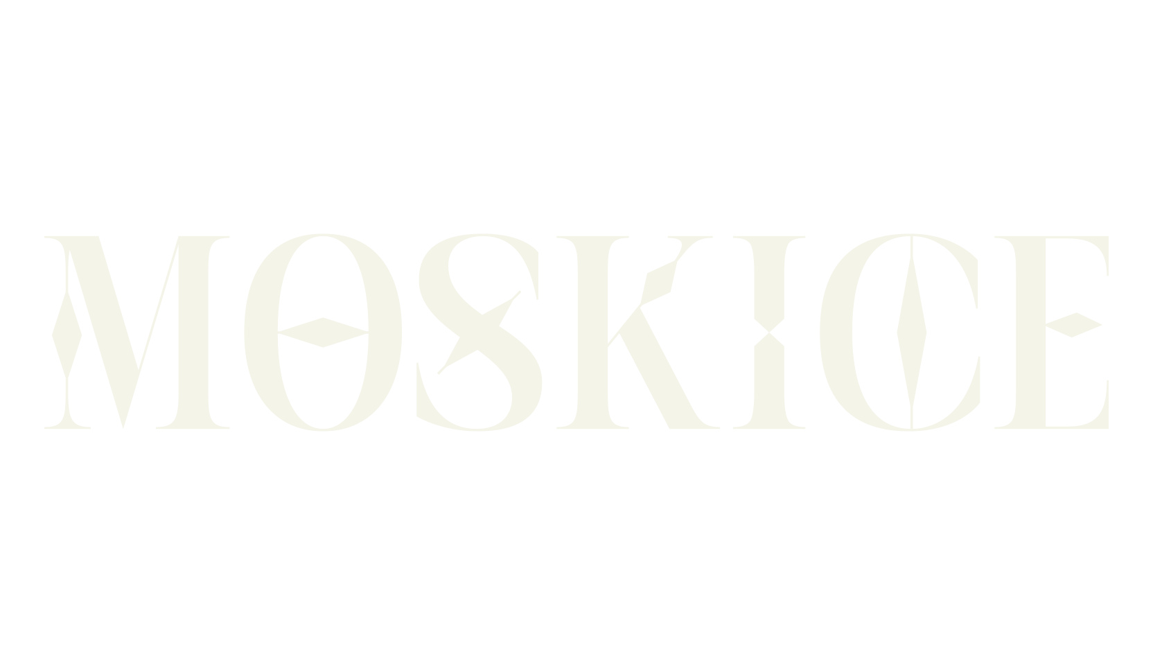 Moskice, serif font preview