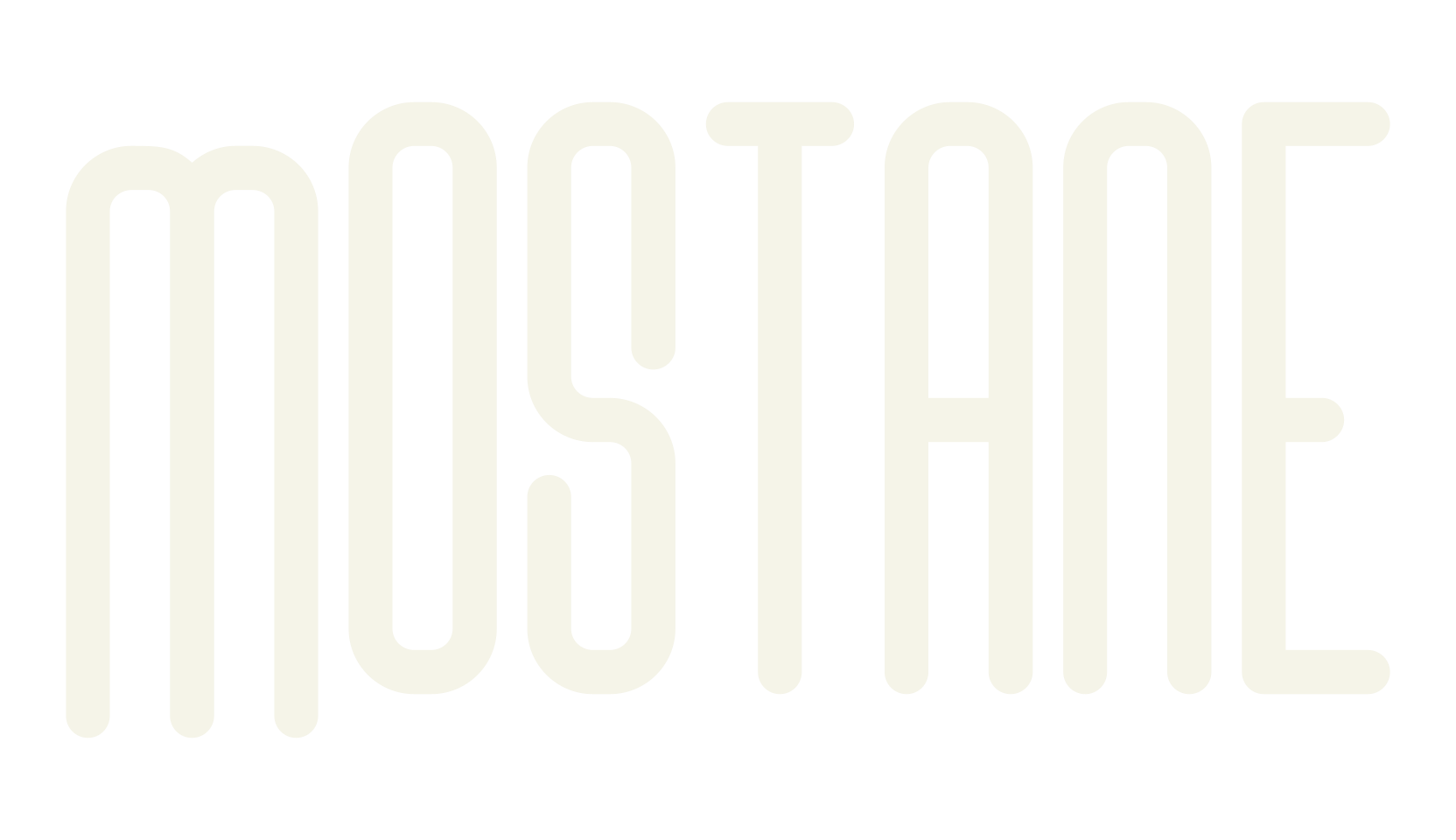 Mostane, futuristic font preview