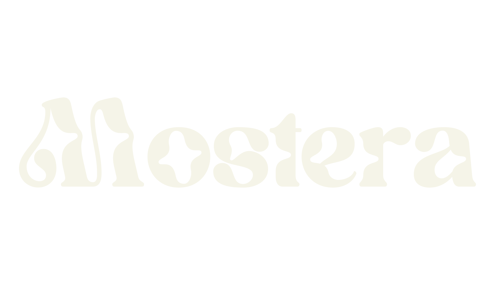 Mostera, retro font preview