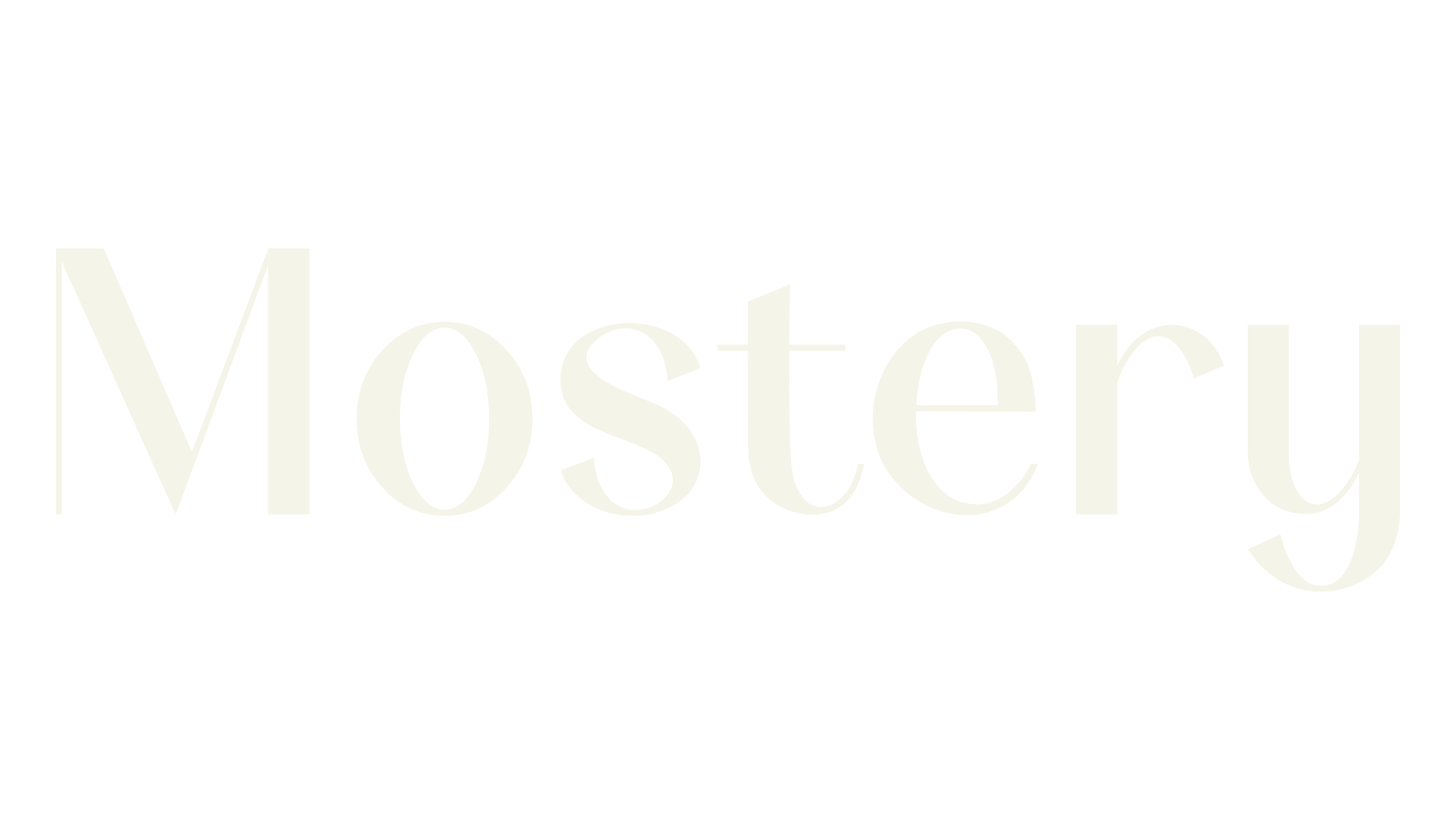 Mostery, sans serif font preview