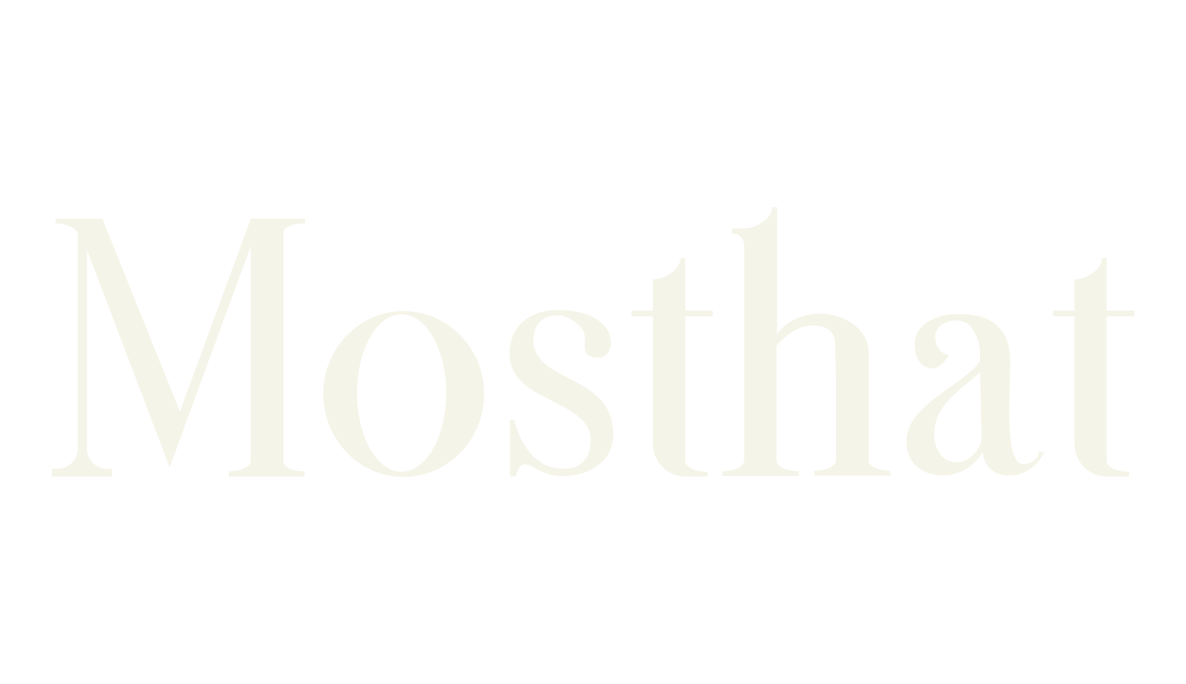 Mosthat, modern font preview
