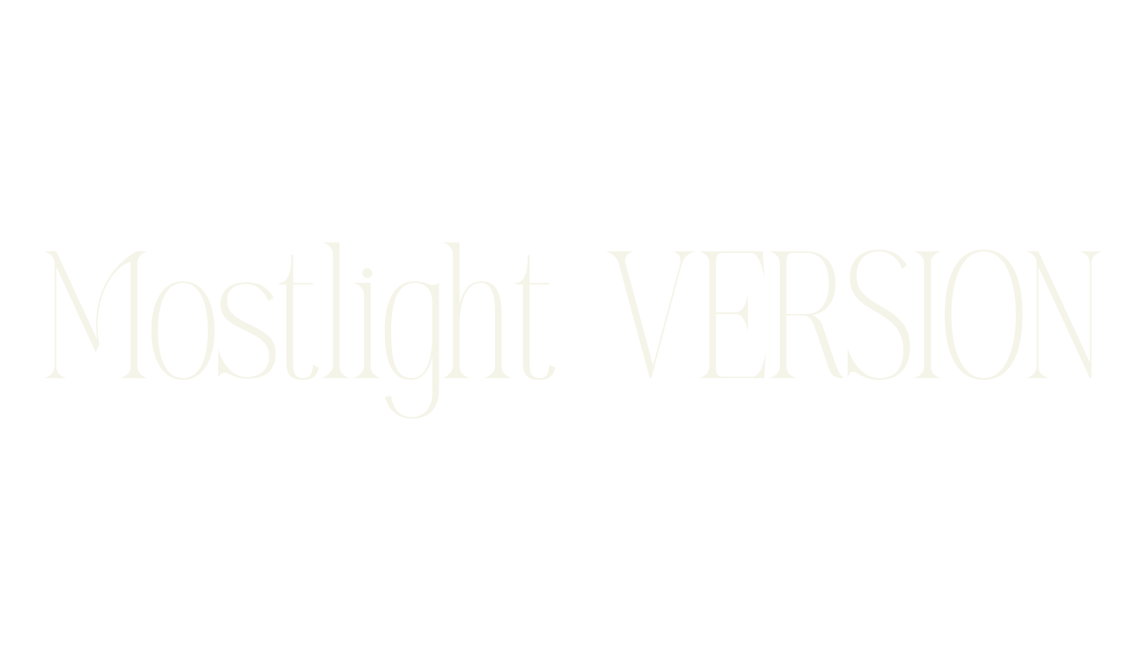 Mostlight VERSION, serif font preview