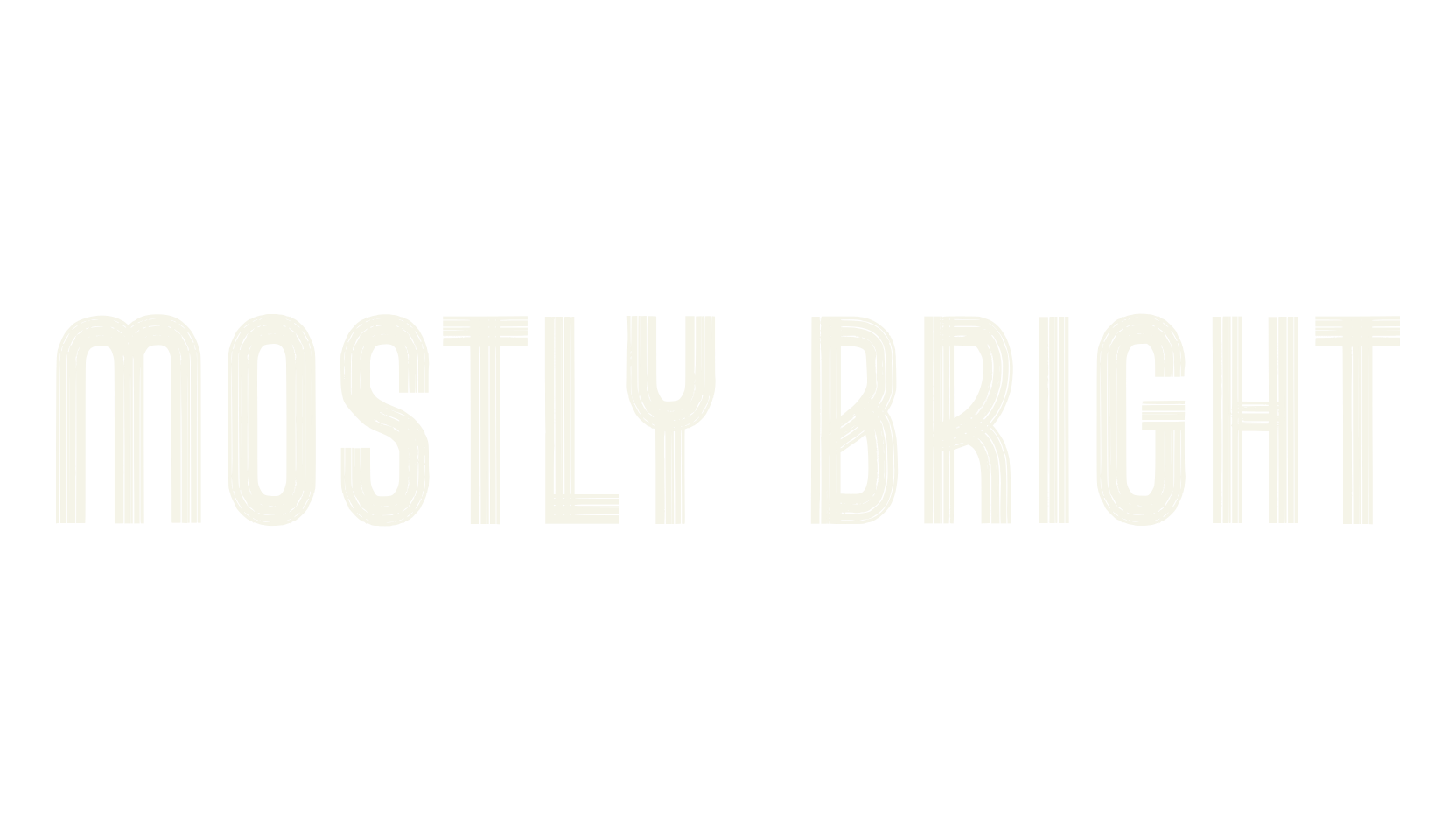 Mostly Bright, serif font preview