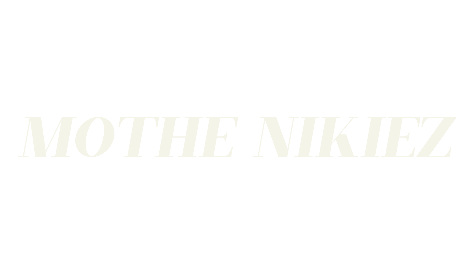 Mothe Nikiez, modern font preview
