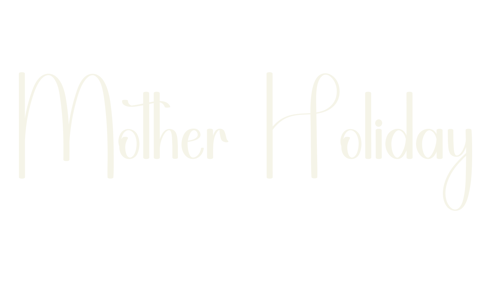 Mother Holiday, handwriting font preview