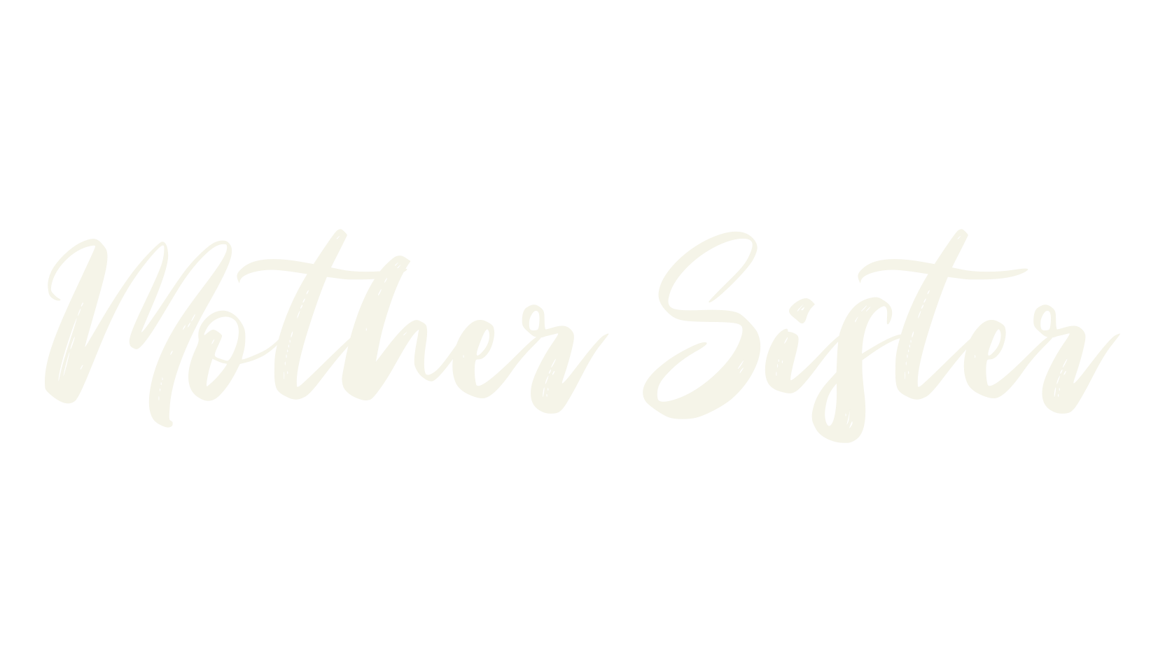 Mother Sister, brush font preview