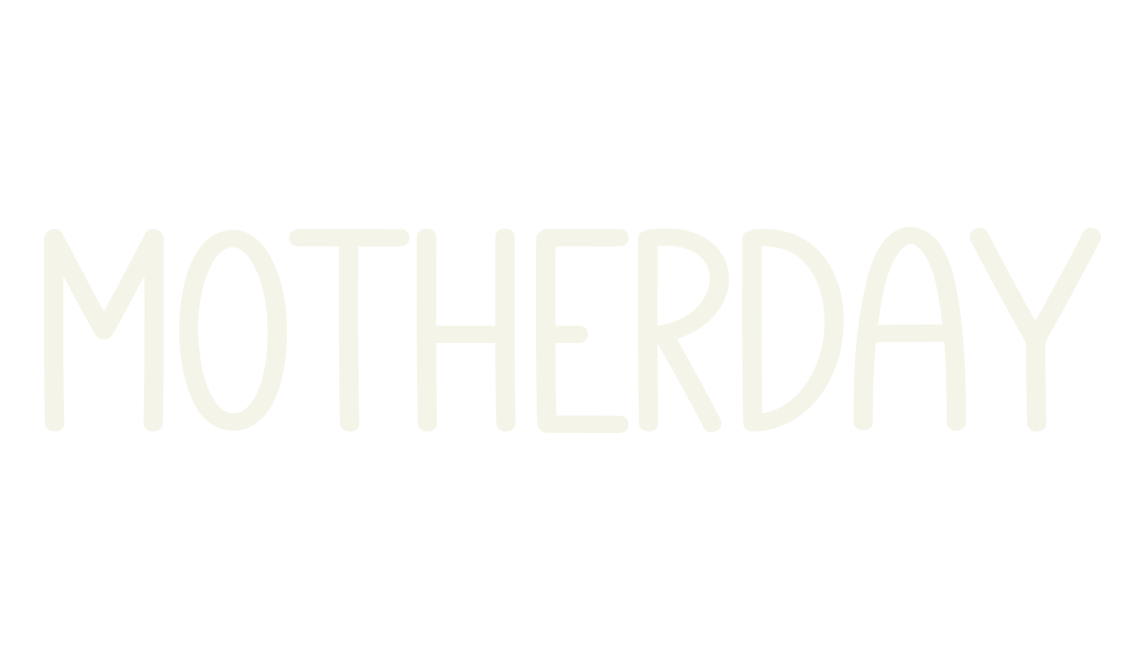 Motherday, handwritten font preview