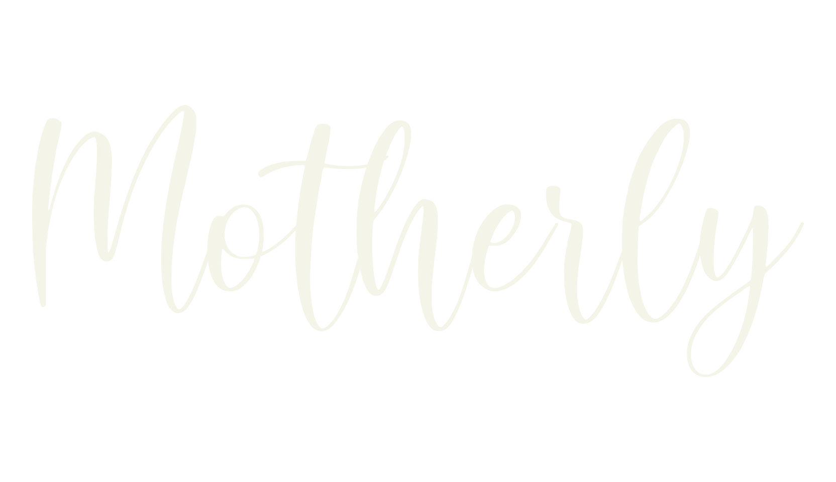 Motherly, calligraphy font preview