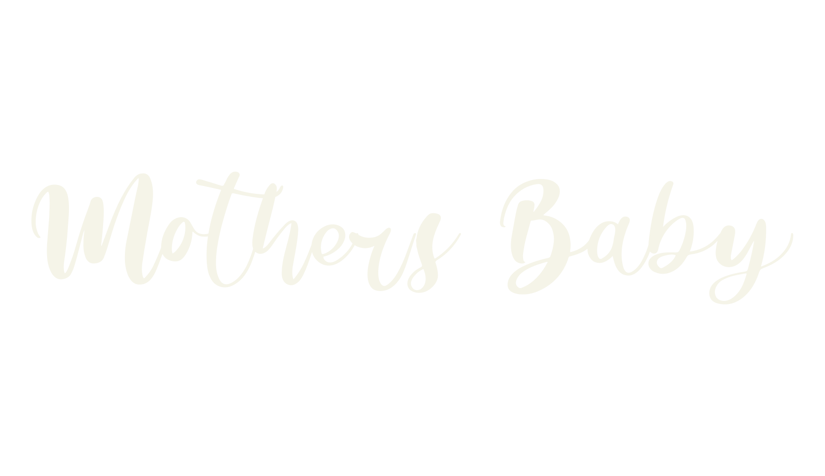 Mothers Baby, lettering font preview