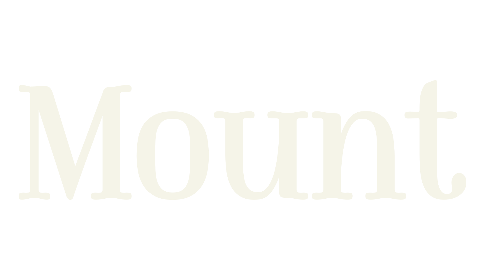 Mount, serif font preview