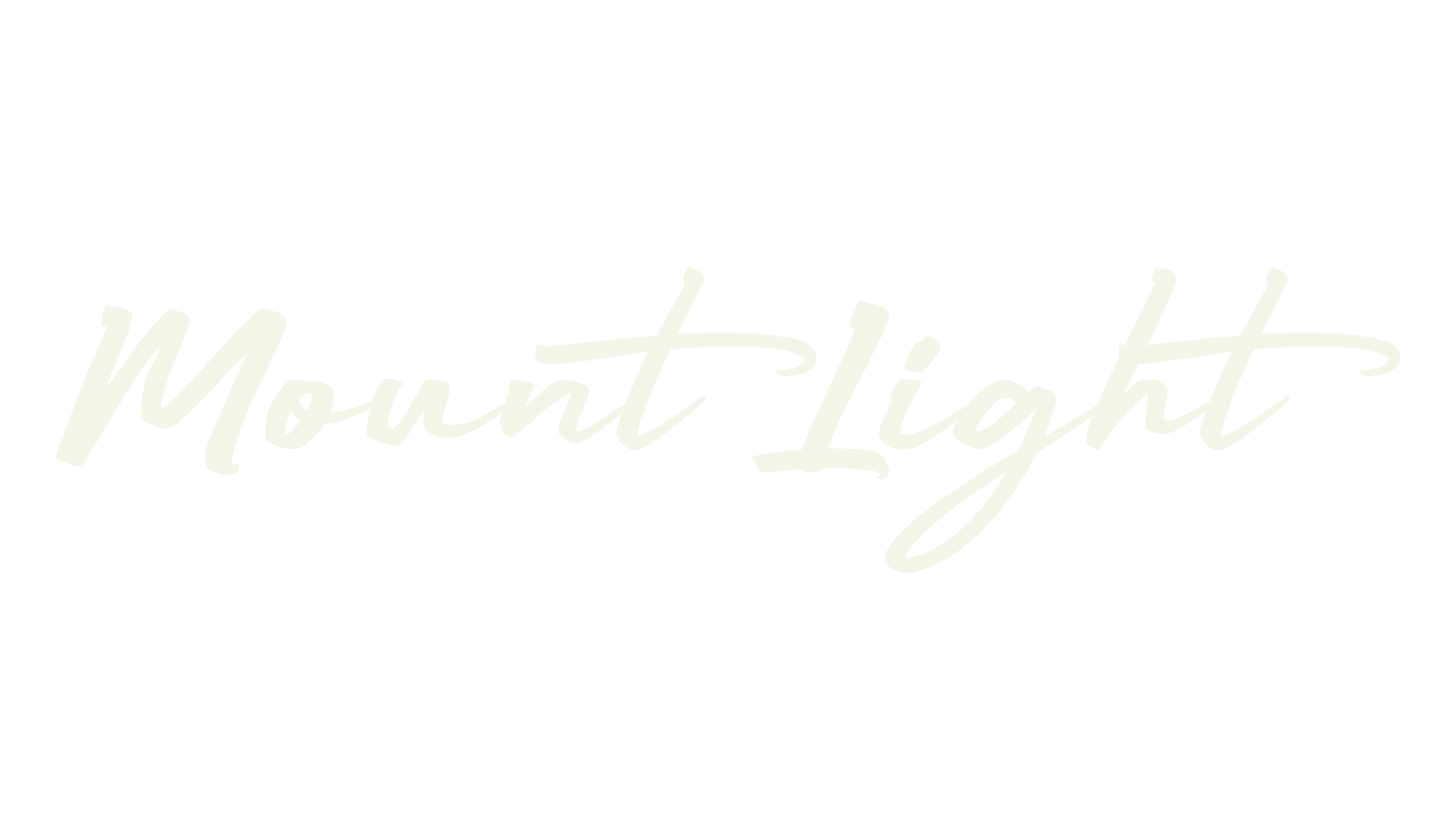 Mount Light, calligraphy font preview