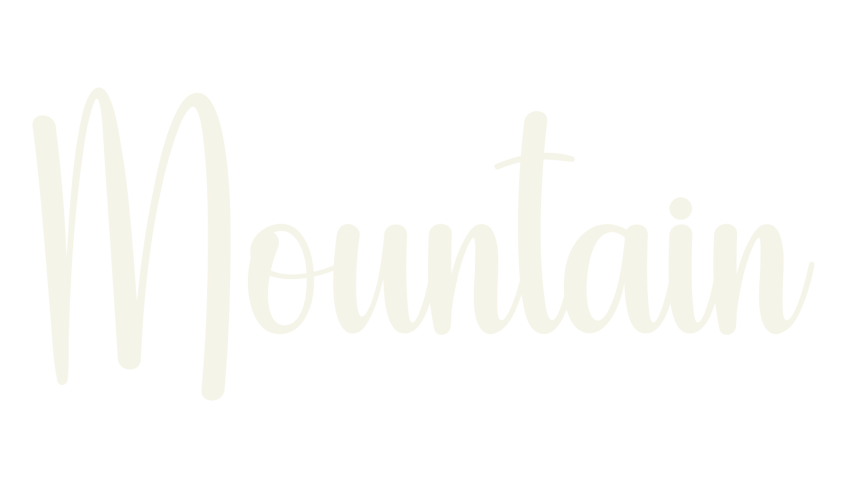 Mountain, fashion script font preview