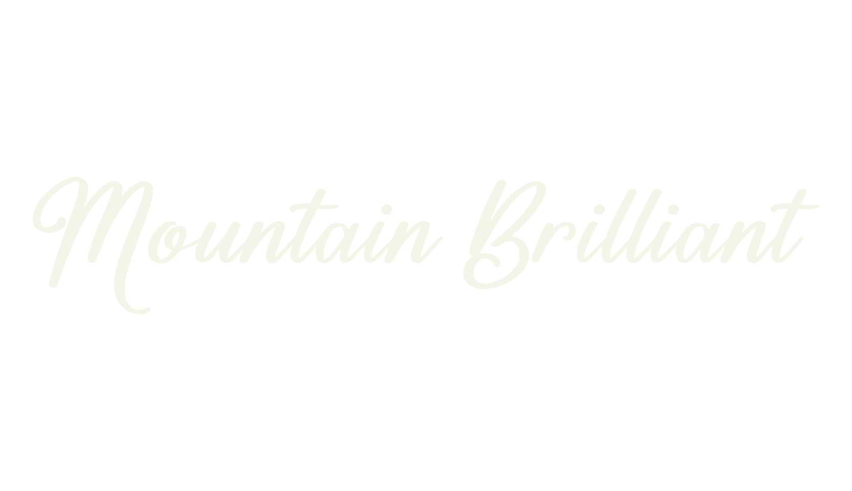 Mountain Brilliant, script font preview