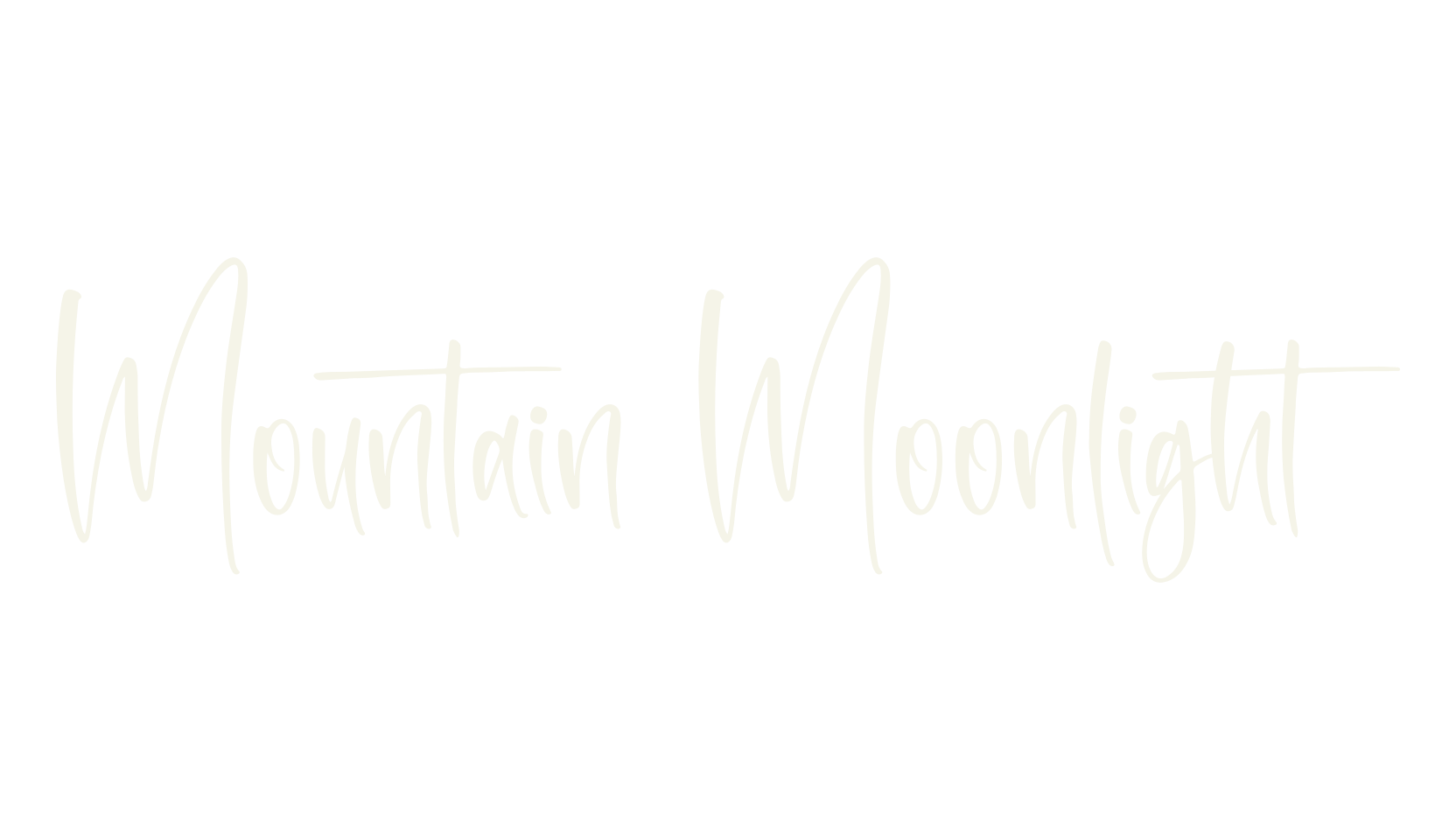 Mountain Moonlight, script font preview
