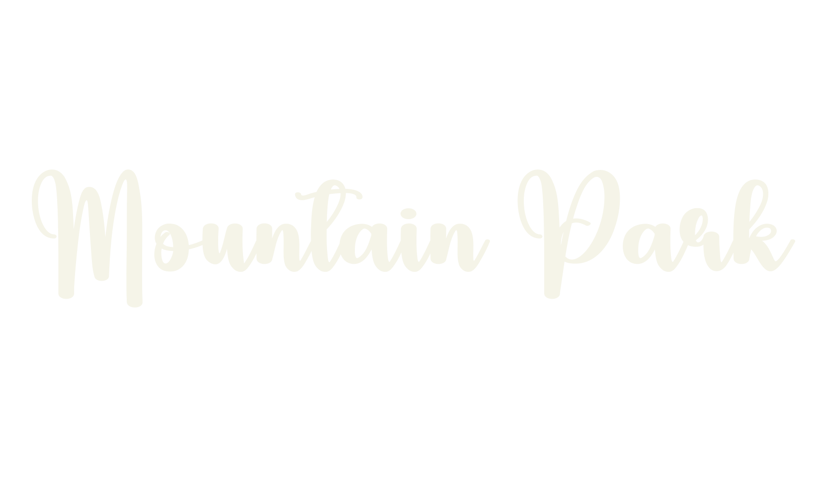 Mountain Park, script font preview