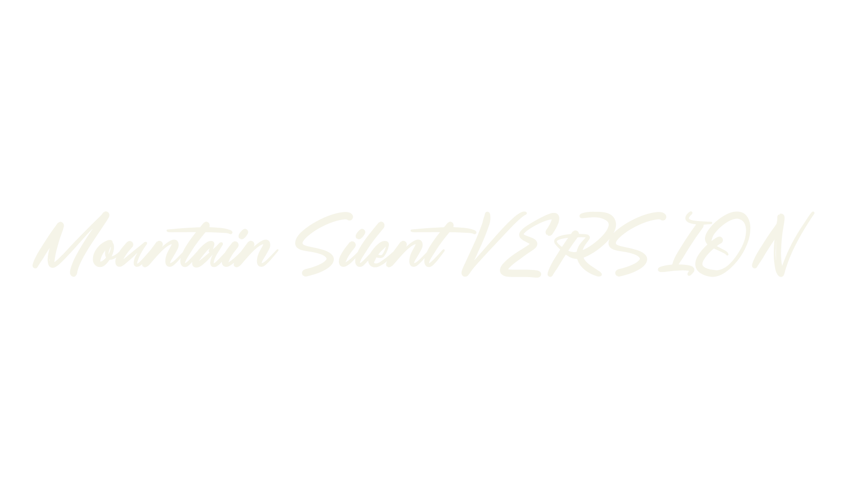 Mountain Silent VERSION, script font preview