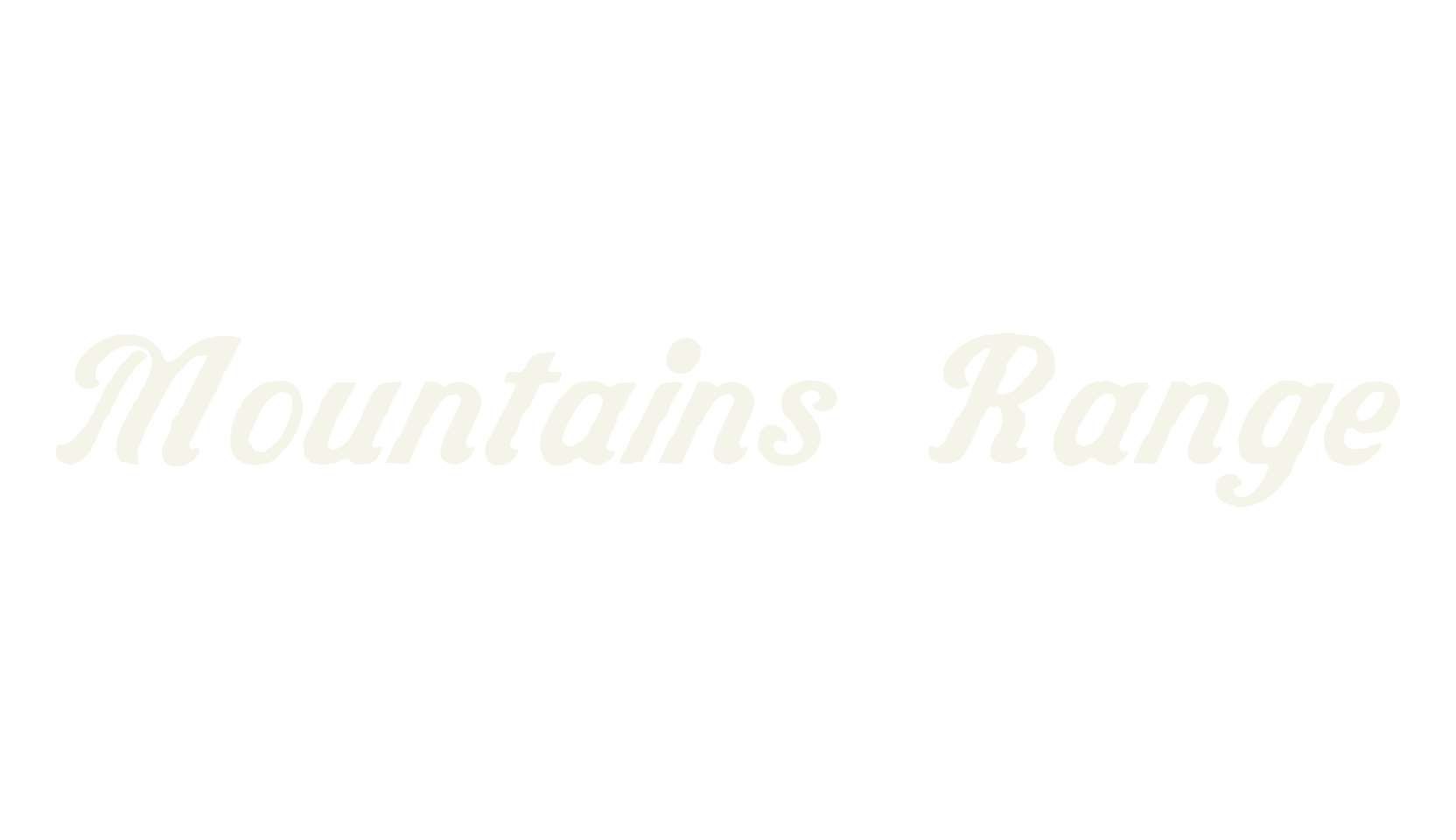 Mountains Range, fashion script font preview