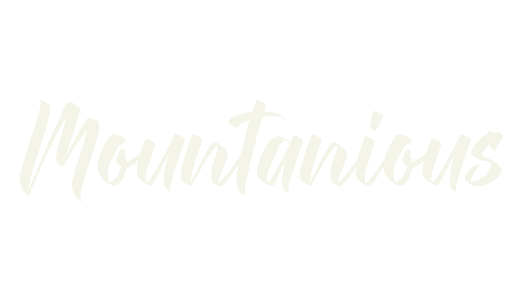 Mountanious, calligraphy font preview