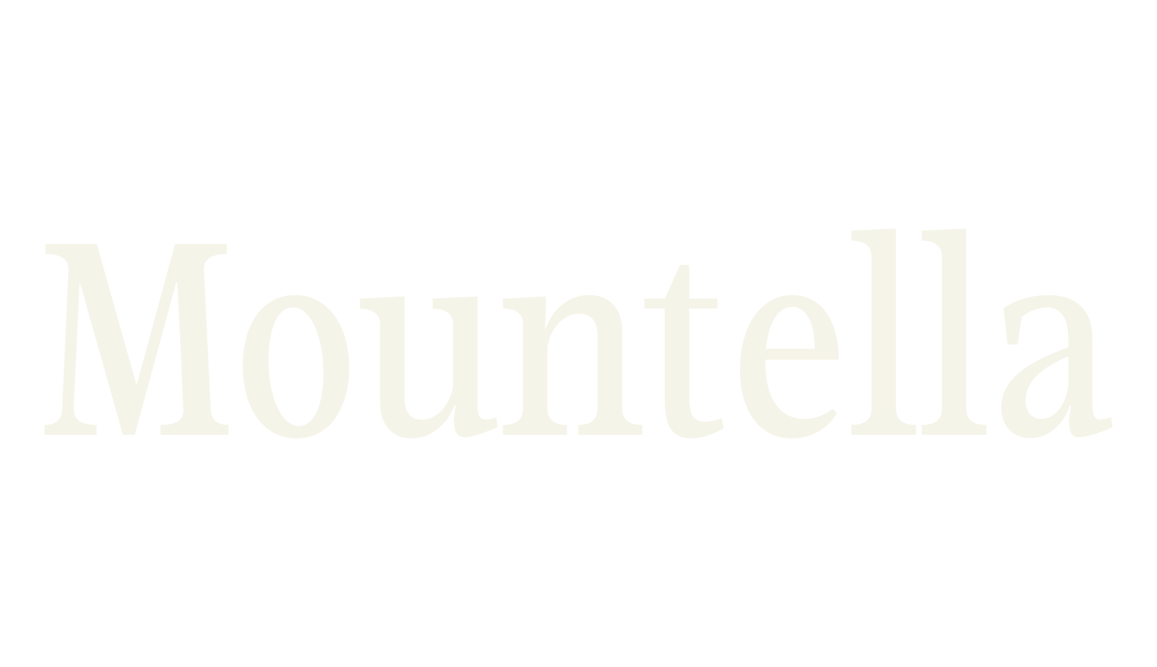 Mountella, serif font preview