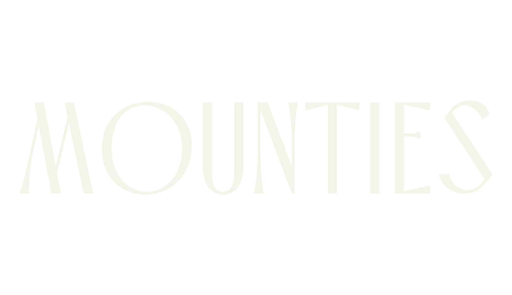 Mounties, sans font preview