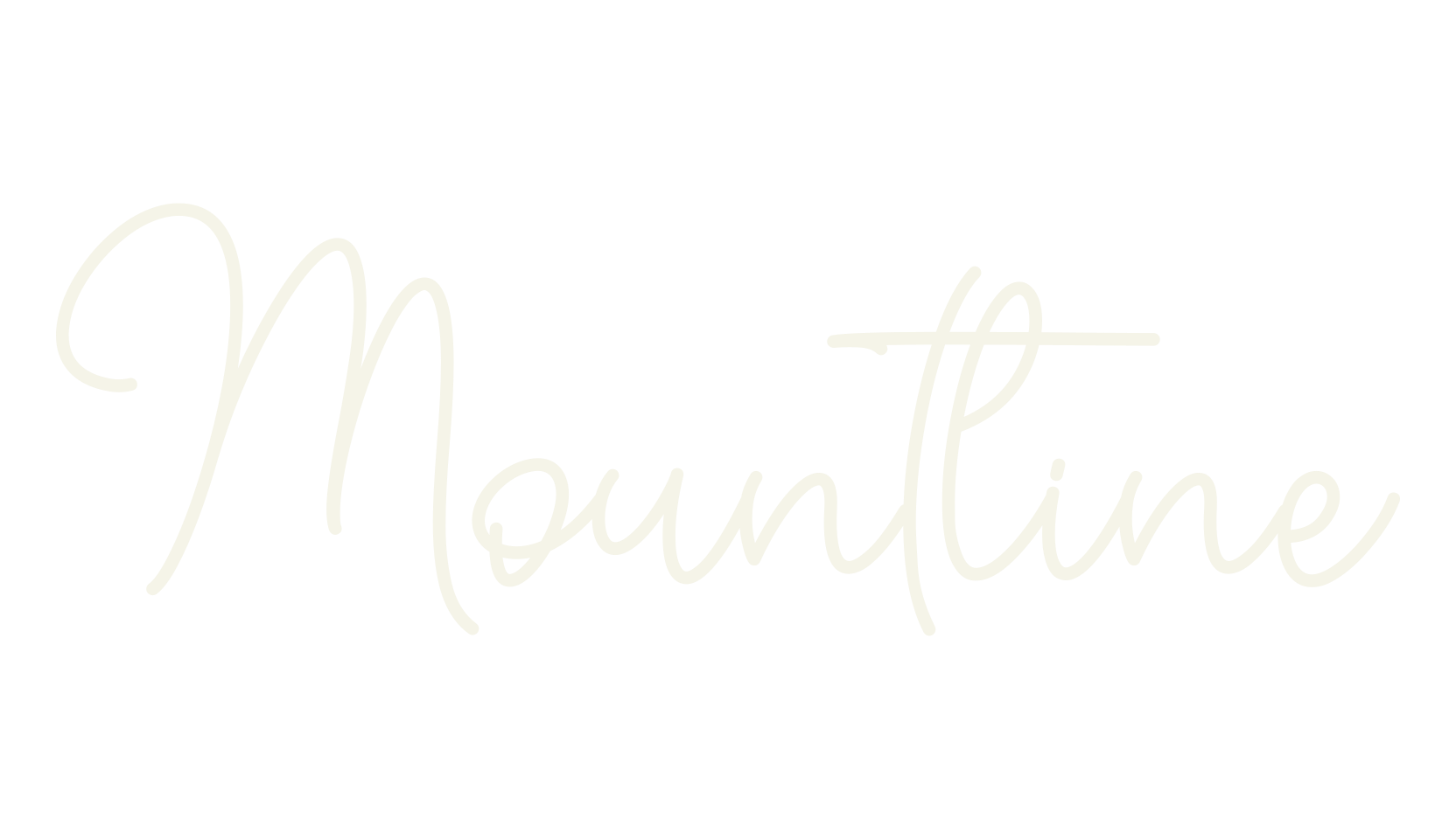 Mountline, calligraphy font preview