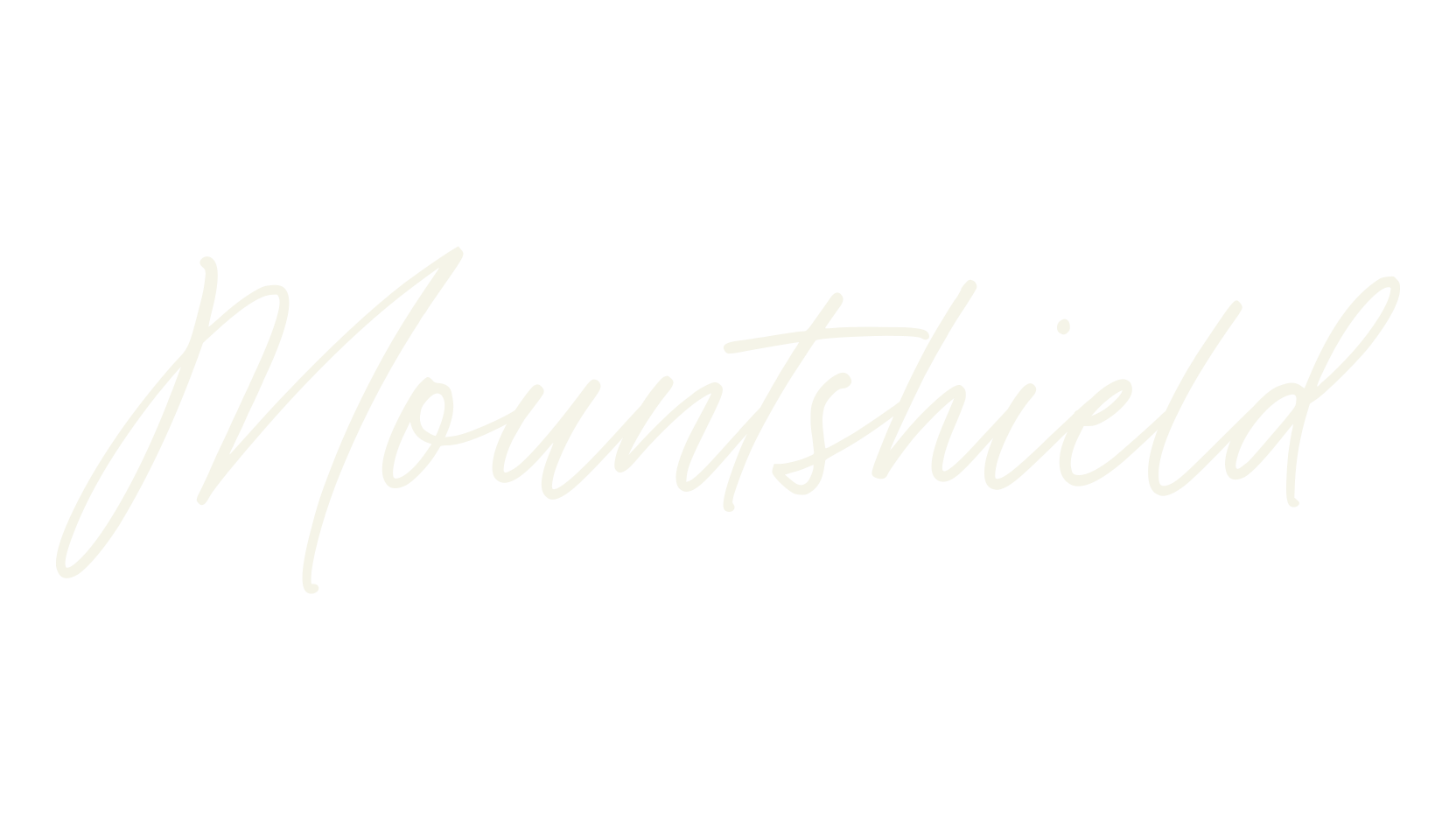 Mountshield, cursive font preview