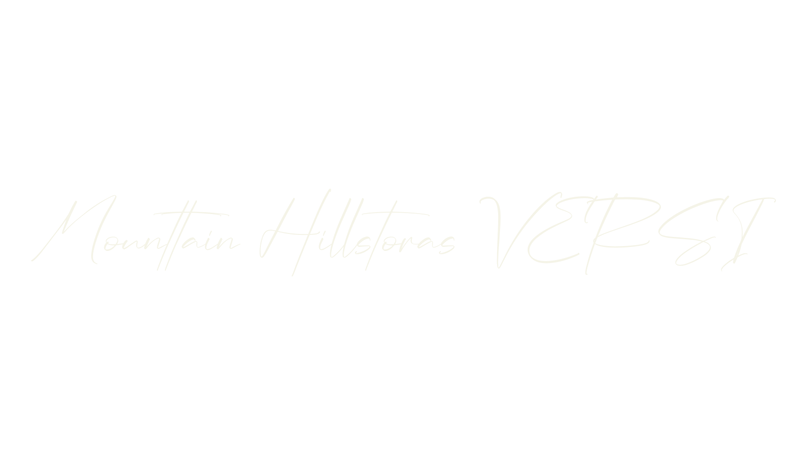 Mounttain Hillstoras VERSI, script font preview
