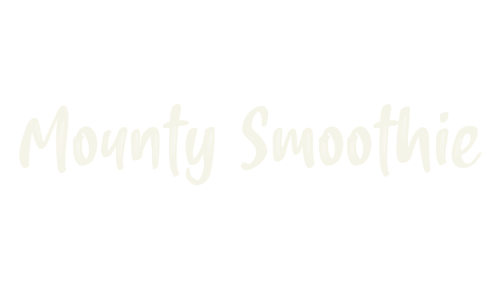 Mounty Smoothie, brush font preview