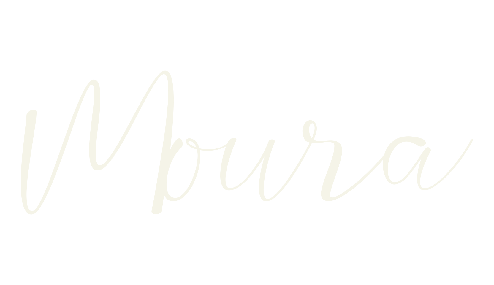 Moura, cursive font preview