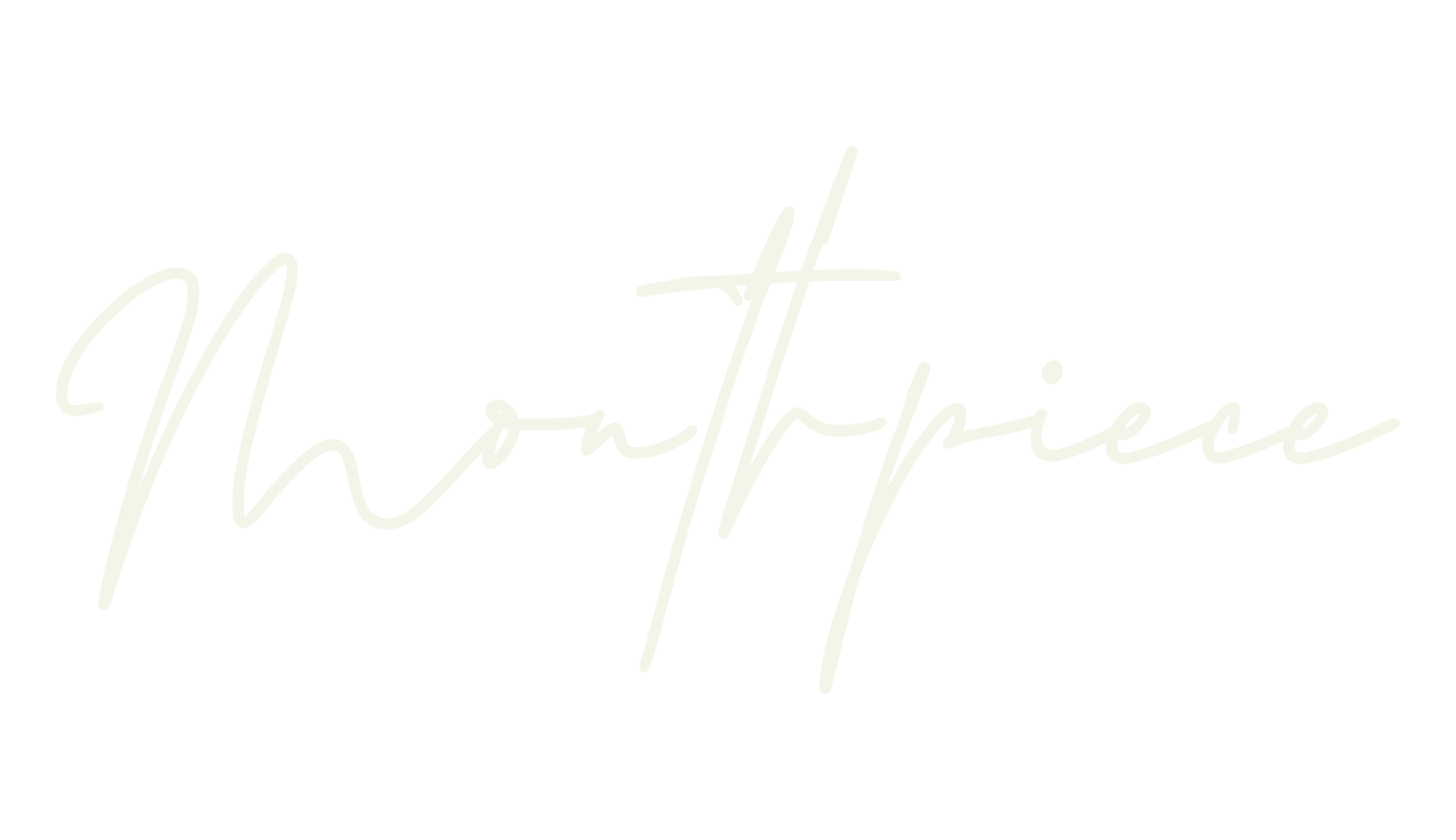Mouthpiece, typewriter font preview