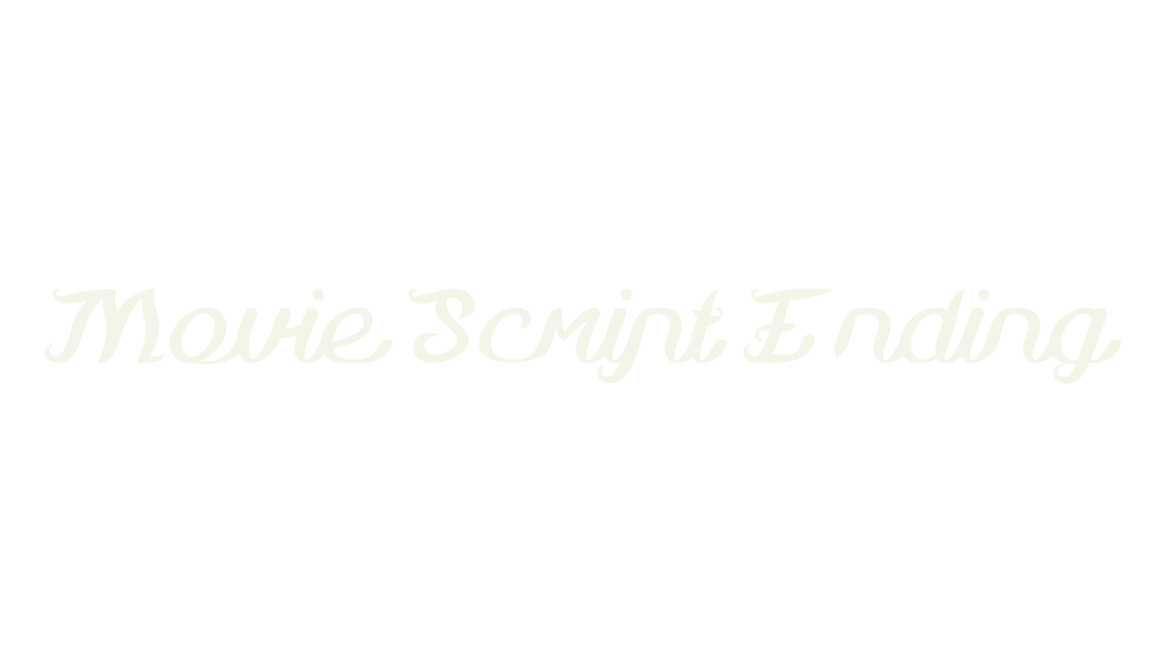 Movie Script Ending, fashion script font preview