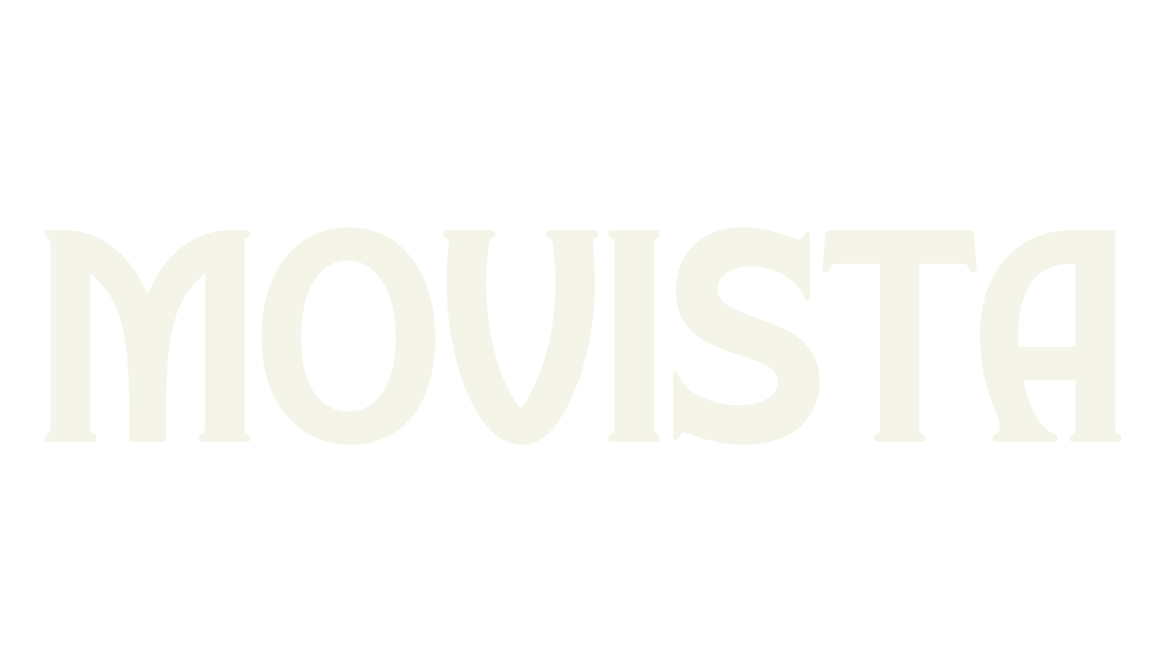 Movista, serif font preview