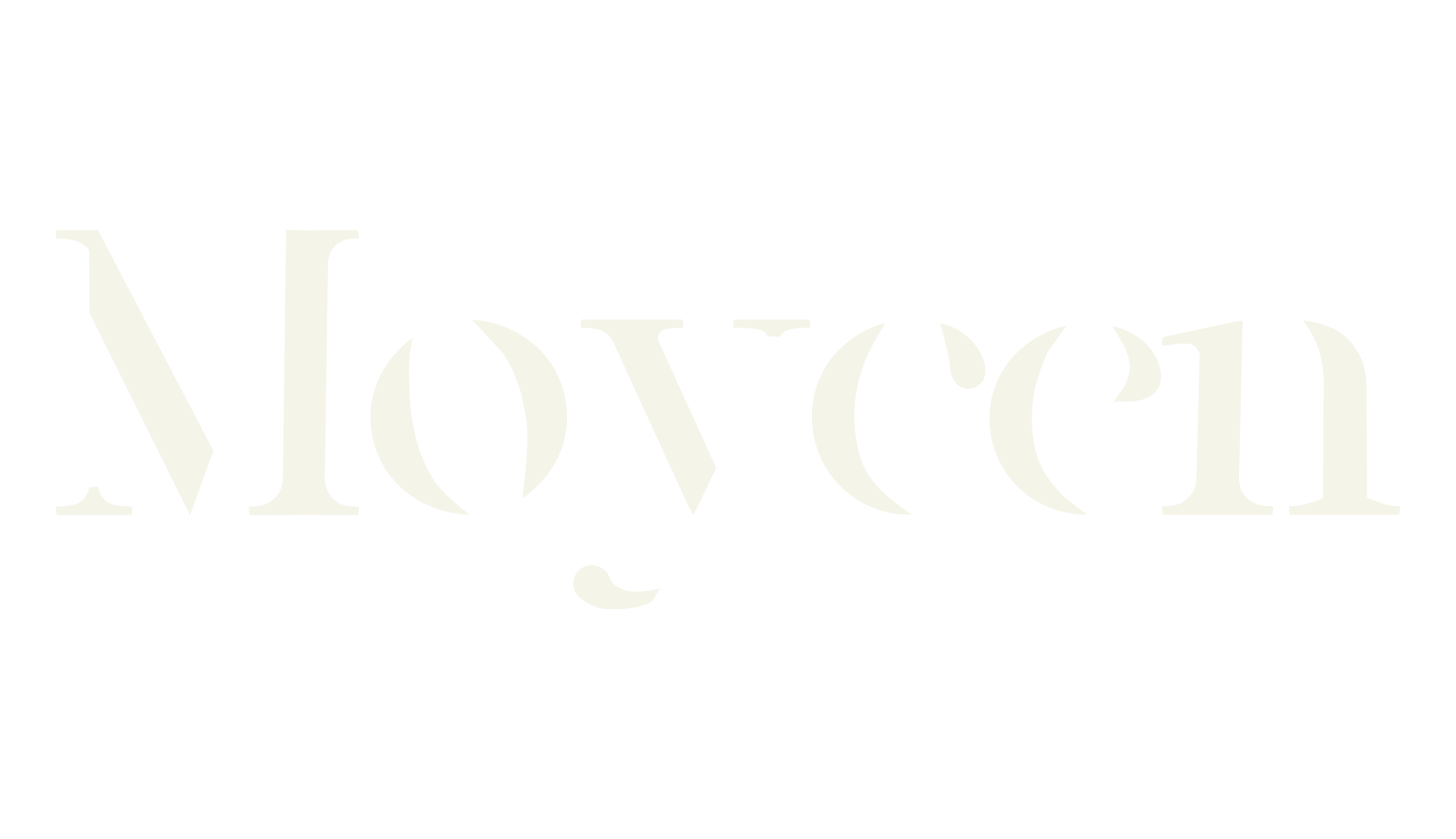 Moycen, logo font preview