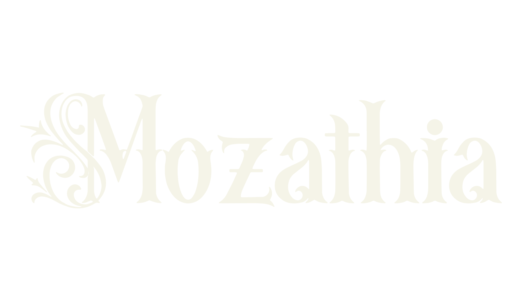 Mozathia, tattoo font preview