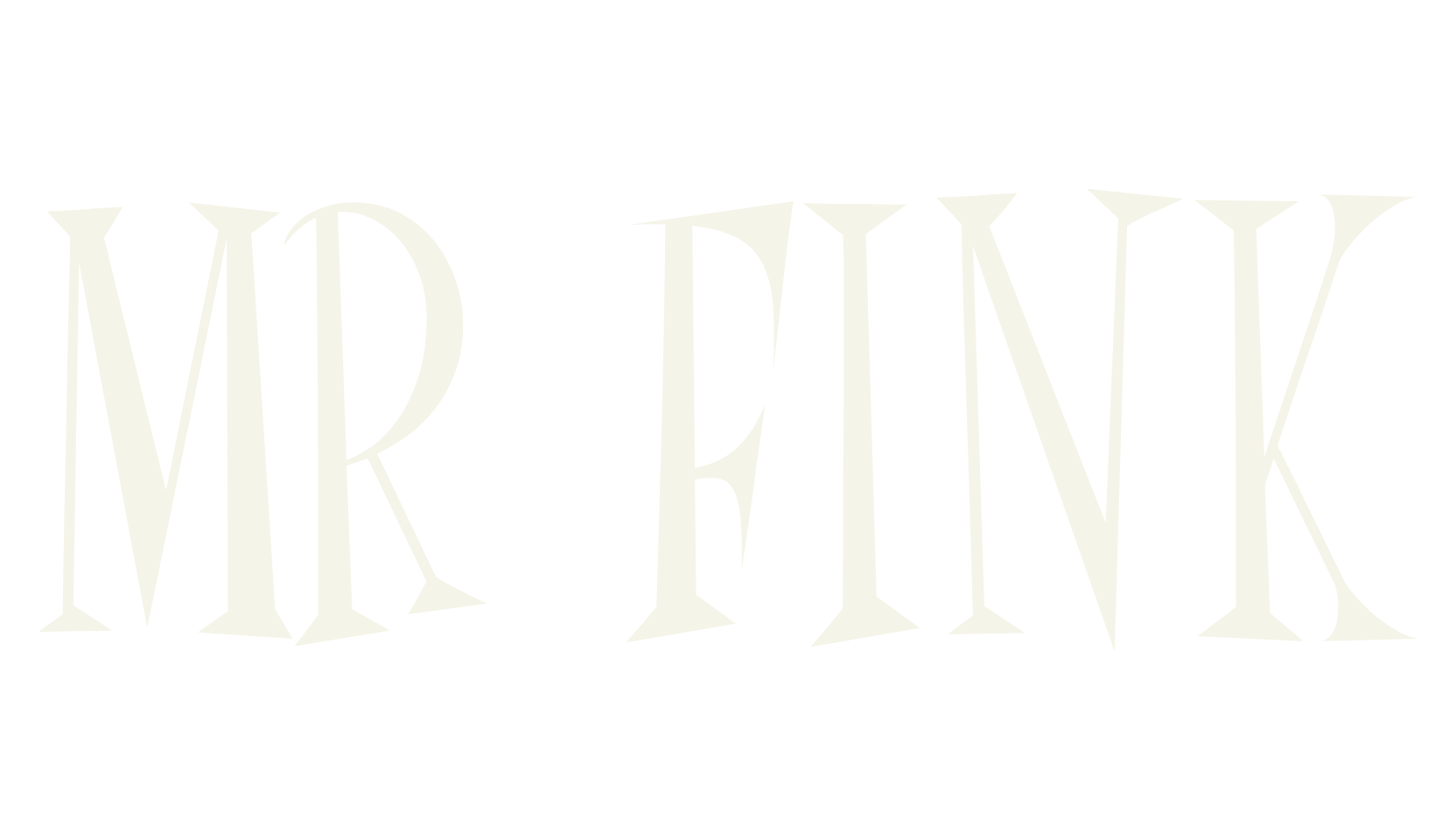 Mr Fink, display market font preview