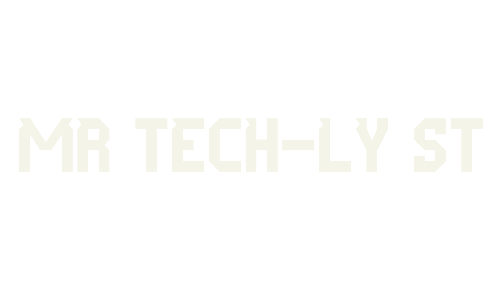 Mr Tech-Ly St, tech font preview