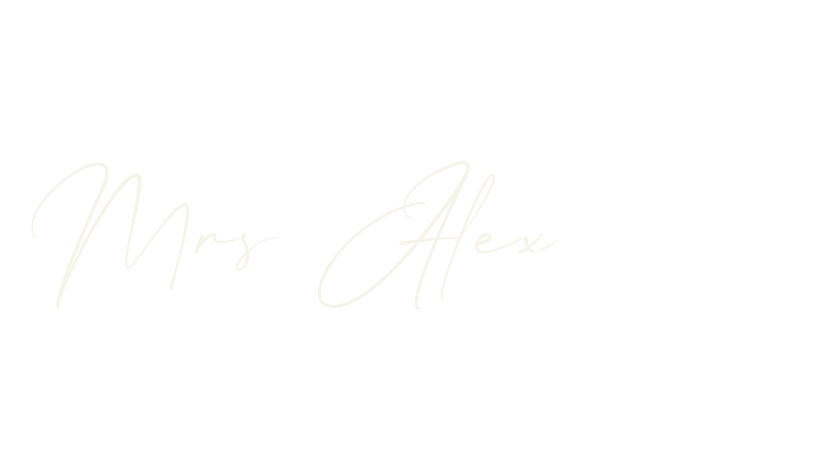 Mrs Alexandra, elegant font preview