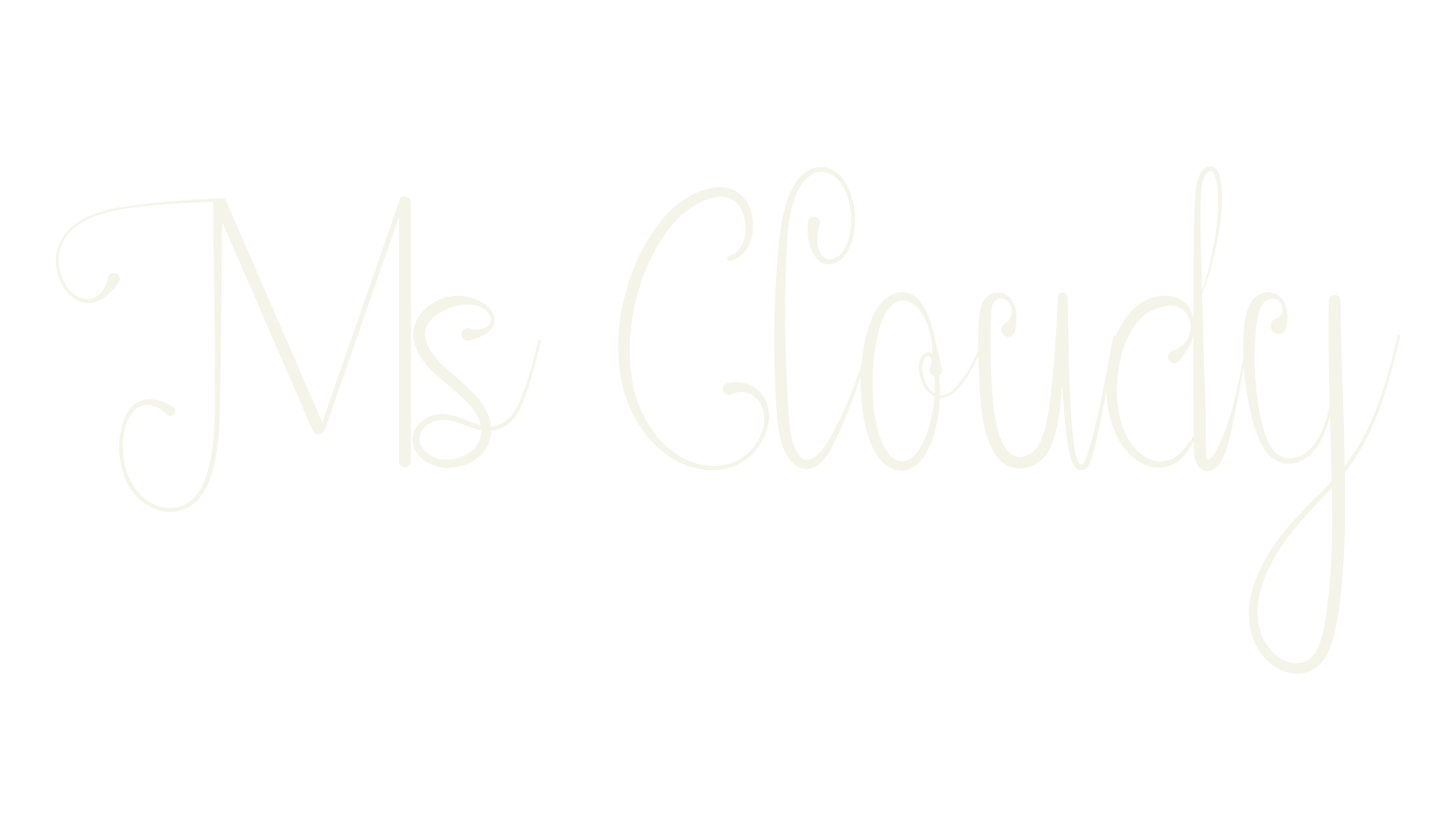 Ms Cloudy, modern font preview