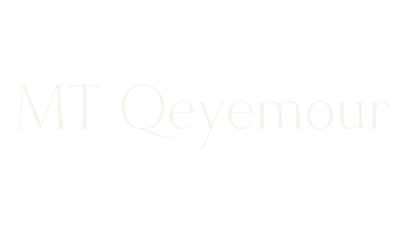 MT Qeyemour, serif font preview