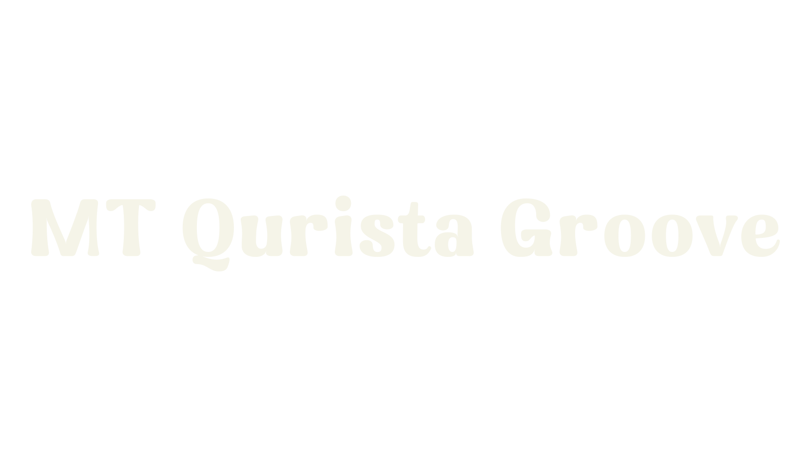MT Qurista Groove, sans serif font preview